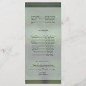 パープルアイリス結婚式 プログラム (裏面)