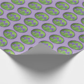 パープルアイリス絵画ズ – オリジナルフラワーアート ラッピングペーパー (角)