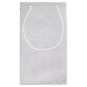 パープルアイリス花の誕生日 スモールペーパーバッグ (裏面)