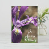 パープルアイリス追悼式のご案内 招待状 (スタンド正面)