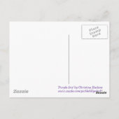 「パープルアイリス」はがき ポストカード (裏面)