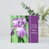 パープルアイリス ウェディングアニバーサリー ご招待 招待状 (スタンド正面)