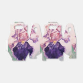 パープルアイリス ウェディングケーキ ファヴォリーボックス フェイバーボックス (折り畳みなし)