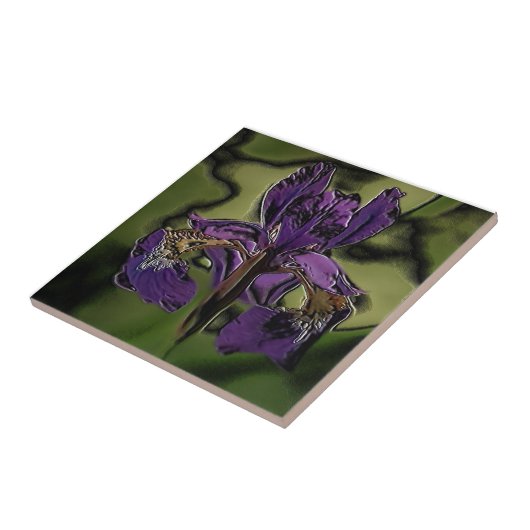 パープルアイリス タイル (側面)