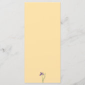 パープルアイリス&バターイエローウォーター結婚カラー メニュー (裏面)