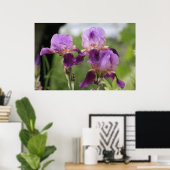 パープルアイリス！ ポスター (ホームオフィス)