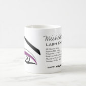 パープルアイ長まつげラッシュエクステンションのアイコン コーヒーマグカップ (中央)