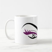 パープルアイ長まつげラッシュエクステンションのアイコン コーヒーマグカップ (左)