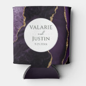 パープルアガテストン結婚ズクーラーボックス 缶クーラー (正面)