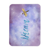 パープルアクアドリーム金ゴールドドラゴンフライ マグネット (縦)