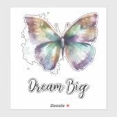 パープルアクアブルー金ゴールドミントバタフライ シール (シート)