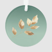 パープルアクアブルー金ゴールドミント蝶 オーナメント (裏面)