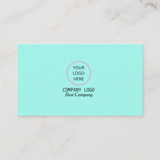 パープルアクアモダンコーポレート名刺 名刺 (裏面)