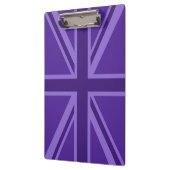 パープルアクセントユニオンジャックデコール クリップボード (左)