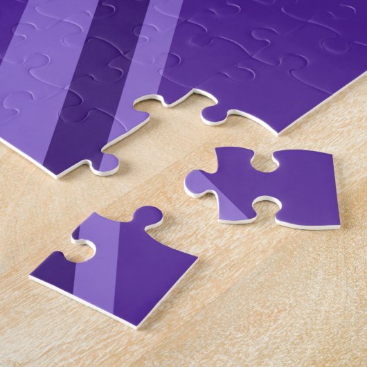 パープルアクセントユニオンジャックデコール ジグソーパズル (側面)