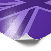 パープルアクセントユニオンジャックデコール フォトプリント            (角)