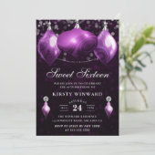 パープルアゲエレガントートウィンターボードスウィート16 招待状 (スタンド正面)