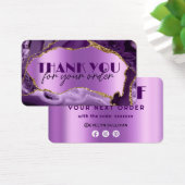 パープルアゲフェイクートフォイル割引カード (デスク)