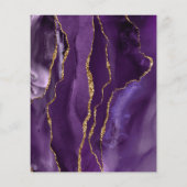 パープルアゲートの偽のホイルフライヤー チラシ (裏面)