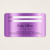 パープルアゲートアポイントメントカード (裏面)