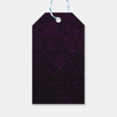 パープルアゲート&シルバーボードメリークリスマス ギフトタグ (裏面)