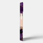 パープルアゲート&バラ金ゴールドグリッターガーリー スタイリッシュ Case-Mate iPhoneケース (裏面 / 右)