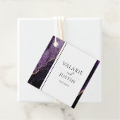 パープルアゲ結婚ートの名前ありがとうメッセージカード フェイバータグ (インサイチュ)