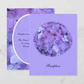 パープルアジサイ披露宴結婚式招待状 招待状 (正面/裏面)