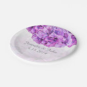 パープルアジサイ結婚ズコレクション紙プレート ペーパープレート (アングル)