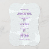 パープルアジサイ結婚式 プログラムテンプレート プログラム (裏面)