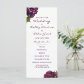 パープルアジサイ結婚式 プログラム (スタンド正面)