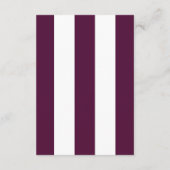 パープルアジサイ – フローラ披露宴カード エンクロージャーカード (裏面)