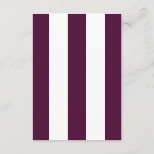 パープルアジサイ – フローラ披露宴カード エンクロージャーカード (裏面)