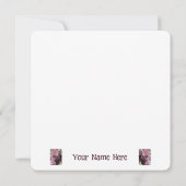 パープルアジダニアフラットサンキューカード サンキューカード (裏面)