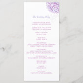 パープルアジダニアブーケ結婚式 プログラム (裏面)