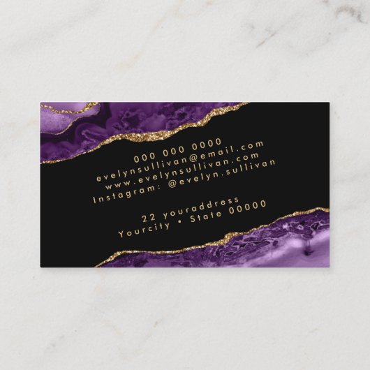 パープルアジトの名刺 名刺 (裏面)