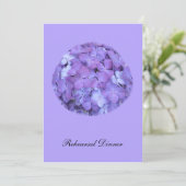 パープルアジランゲアリハーサルディナー招待状 招待状 (スタンド正面)