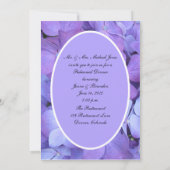 パープルアジランゲアリハーサルディナー招待状 招待状 (裏面)