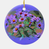 パープルアスターオーナメント セラミックオーナメント (裏面)