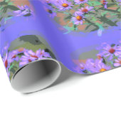 パープルアスター包装紙 ラッピングペーパー (ロールコーナー)