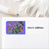 パープルアスター差出人住所ラベル ラベル (インサイチュ)