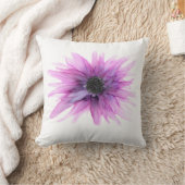 パープルアスター手色彩の鮮やかフローラ装飾用クッション クッション (ブランケット)