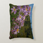 パープルアスター花アット山レイニア アクセントクッション (正面(垂直))