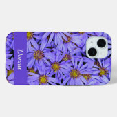 パープルアスター花at RHS Garden Wisley Case-Mate iPhoneケース (裏面 (横))