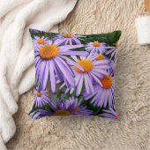 パープルアスター装飾用クッション クッション (ブランケット)