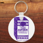 パープルアスピリン キーホルダー (正面)