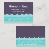 パープルアットシー航海のズ結婚座席表 プレイスカード (正面/裏面)