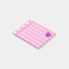 パープルアップルピンクノート ポストイット