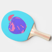 パープルアップルポップ・アートのアート 卓球ラケット (横)