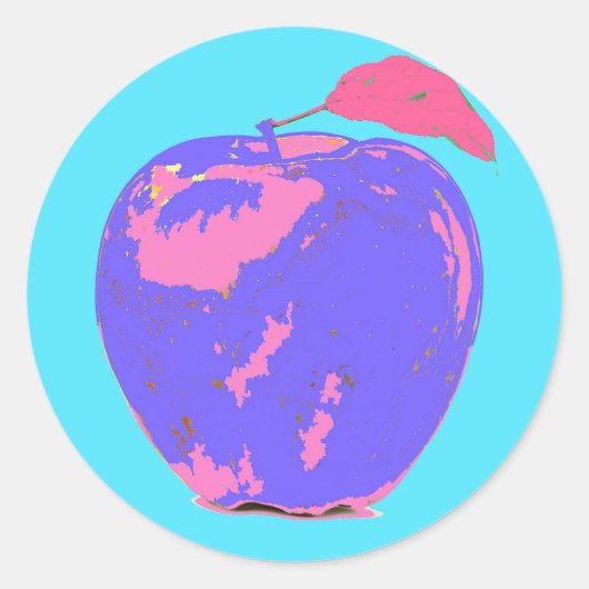 パープルアップル ラウンドシール (正面)